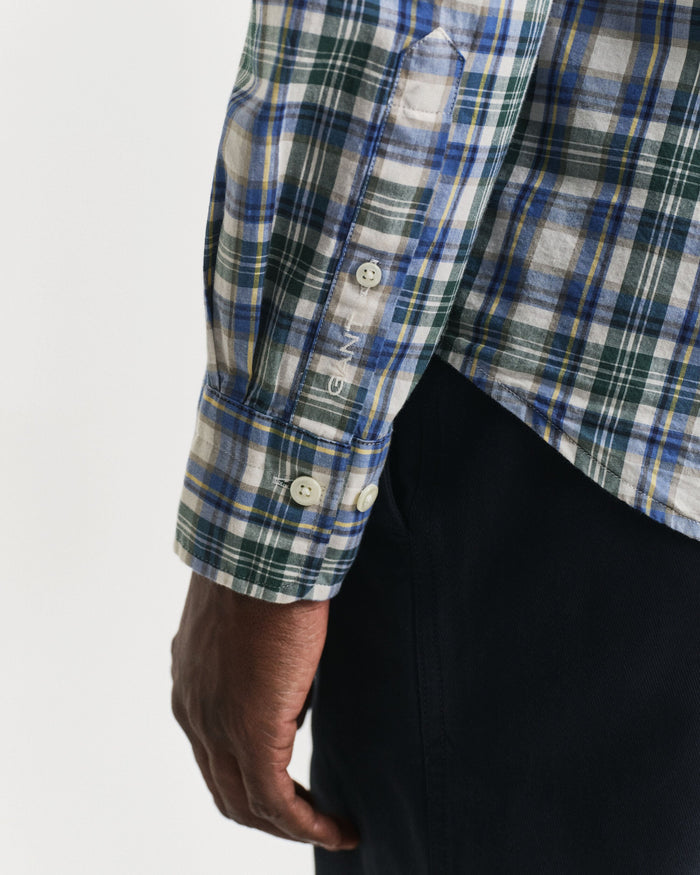 Checked Archive Poplin Shirt in Green
