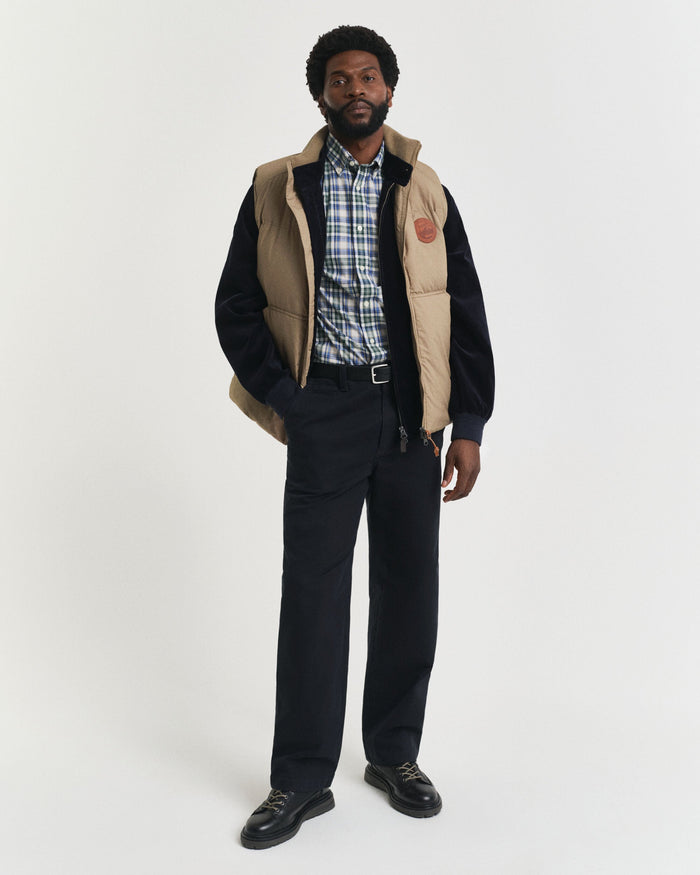 Checked Archive Poplin Shirt in Green