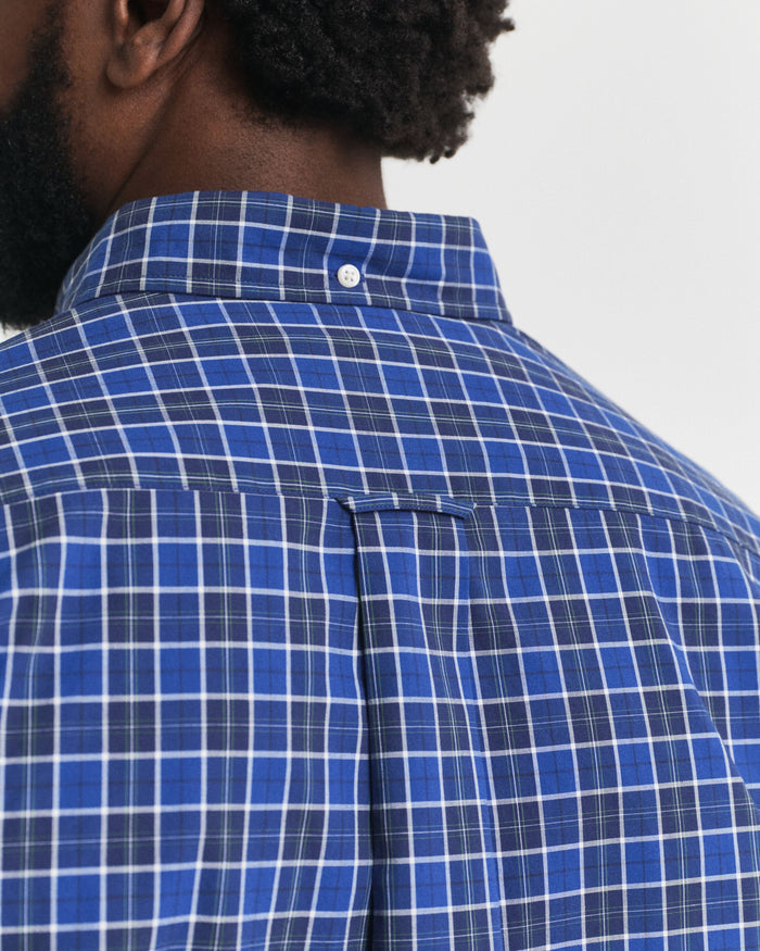 Checked Classic Poplin Shirt in Blue