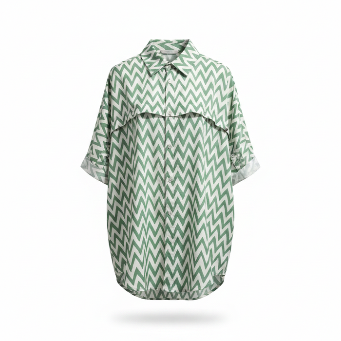 Chevron Chest Shirt — Studio Hero Shot