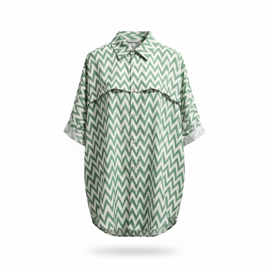 Chevron Chest Shirt — Studio Hero Shot