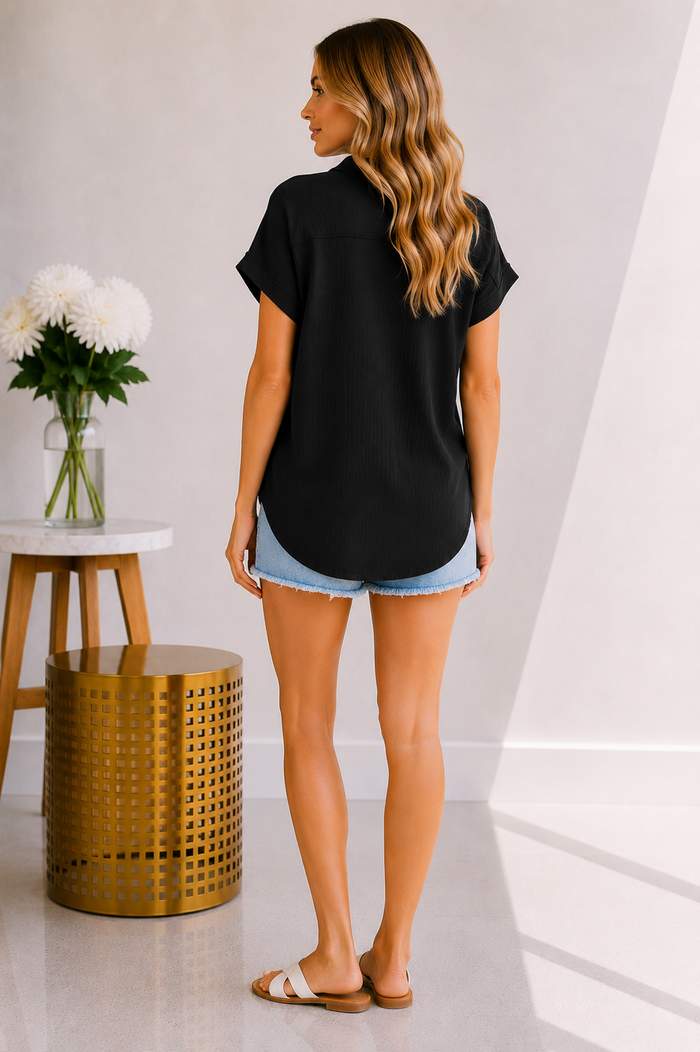 City Chic Button Top