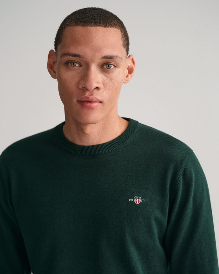 Classic Crew Neck Sweater in Green