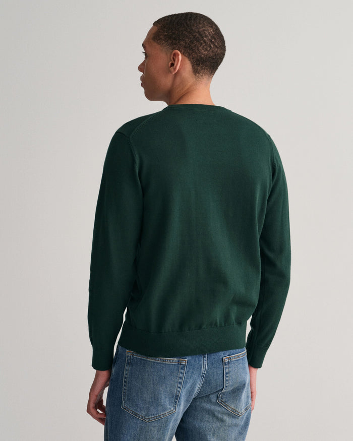 Classic Crew Neck Sweater in Green
