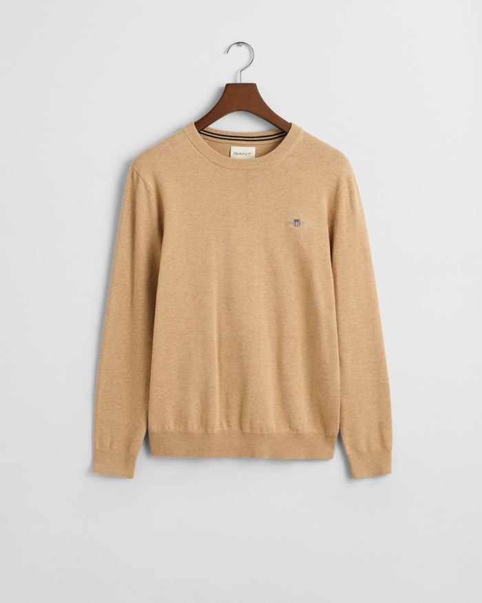 Classic Crew Neck Sweater in Khaki