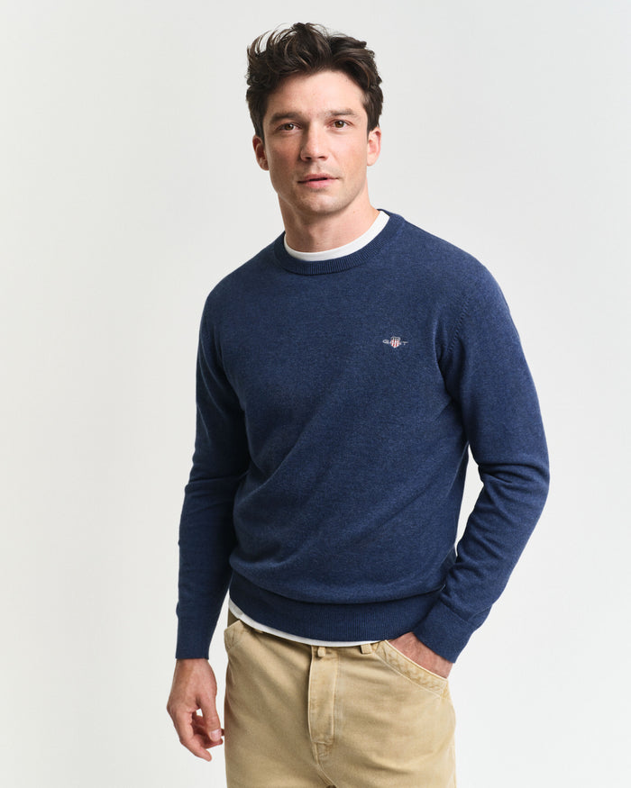 Classic Crew Sweater in Jeans