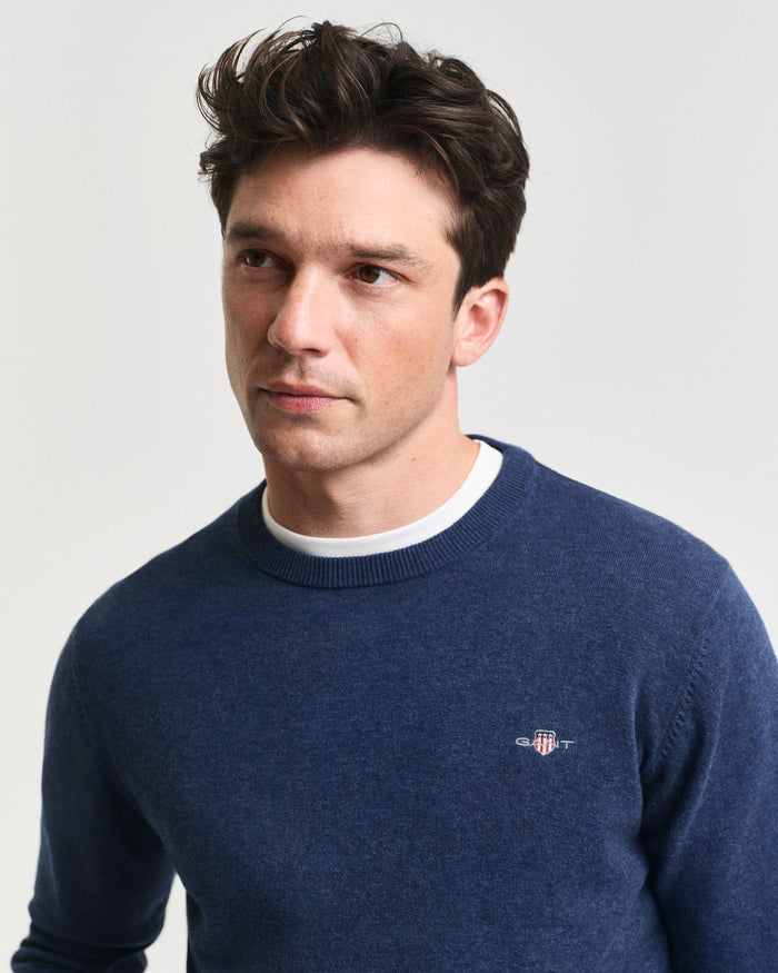 Classic Crew Sweater in Jeans