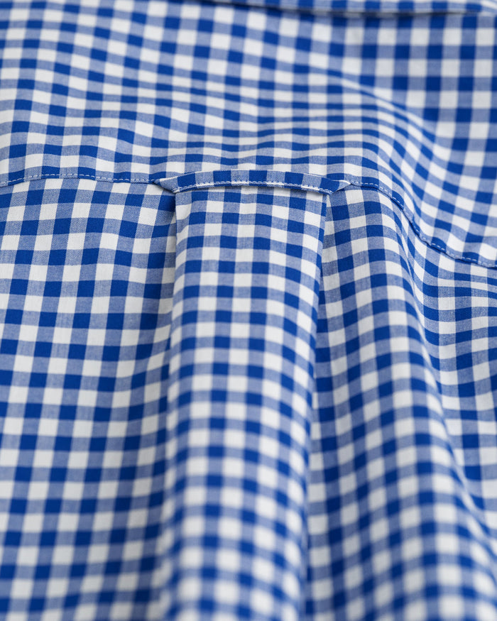 Classic Gingham Poplin Shirt in Blue
