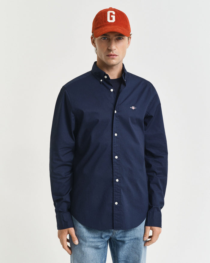 Classic Poplin Shirt in Marine