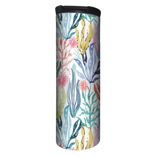 Coastal Coral Stainless Steel Tumbler