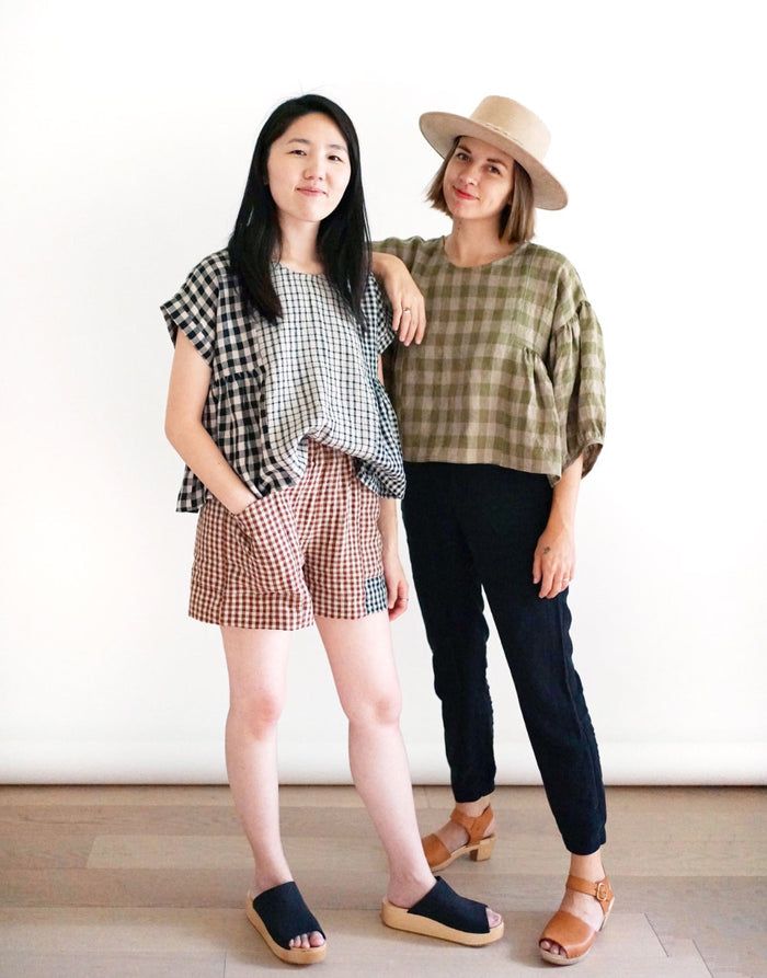 Collage Gather Top PDF Immediate Download Sewing Pattern, Matchy Matchy Sewing Club