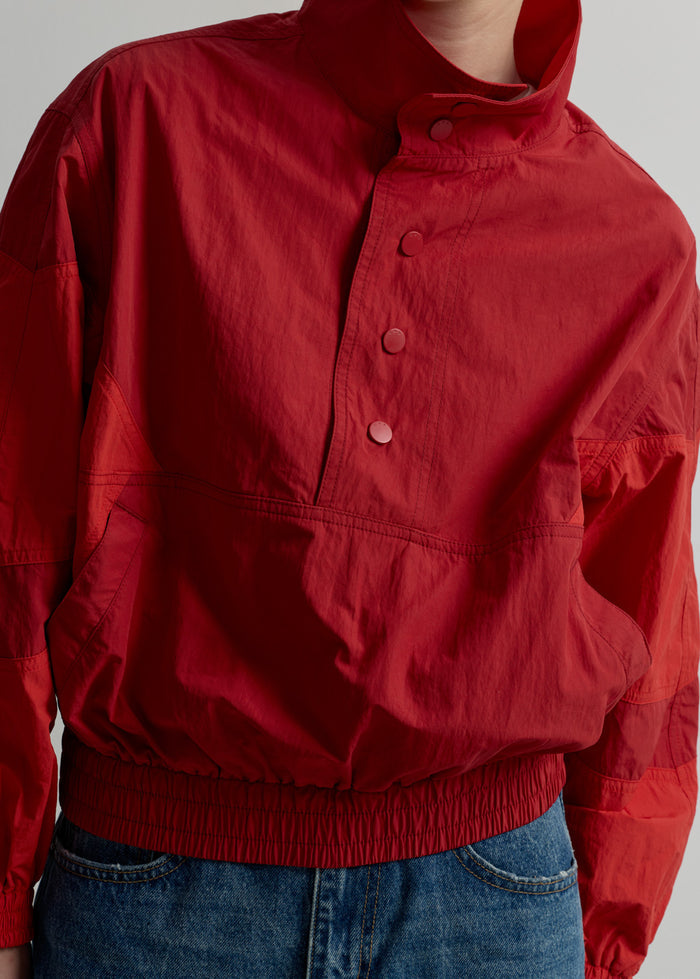 COLOR BLOCK PULLOVER JACKET