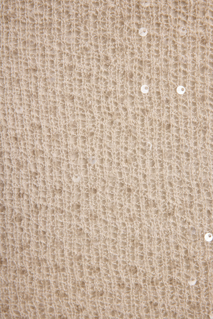Additional view of the Cordelia Ivory Sequin Midi Dress from a different perspective.