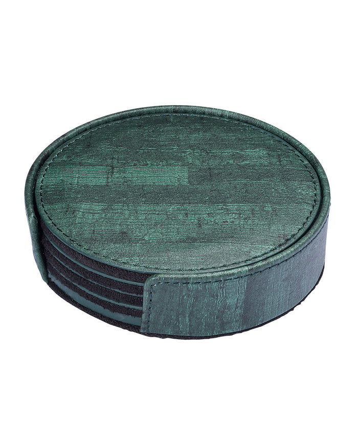 Cork Round Coaster Set