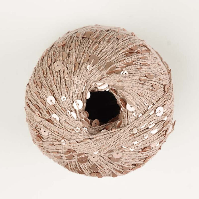 Cosmo Sparkle with sequins - Beige (10) Yarn Lana grossa