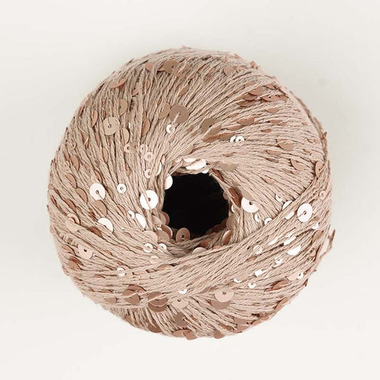 Cosmo Sparkle with sequins - Beige (10) Yarn Lana grossa