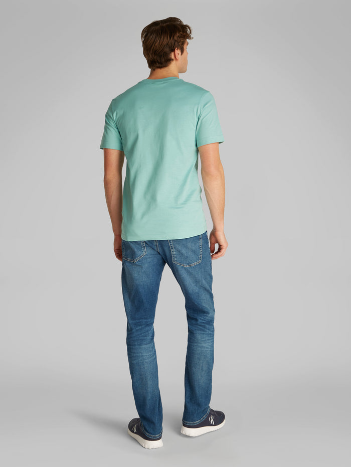 Cotton Badge Tee in Mint
