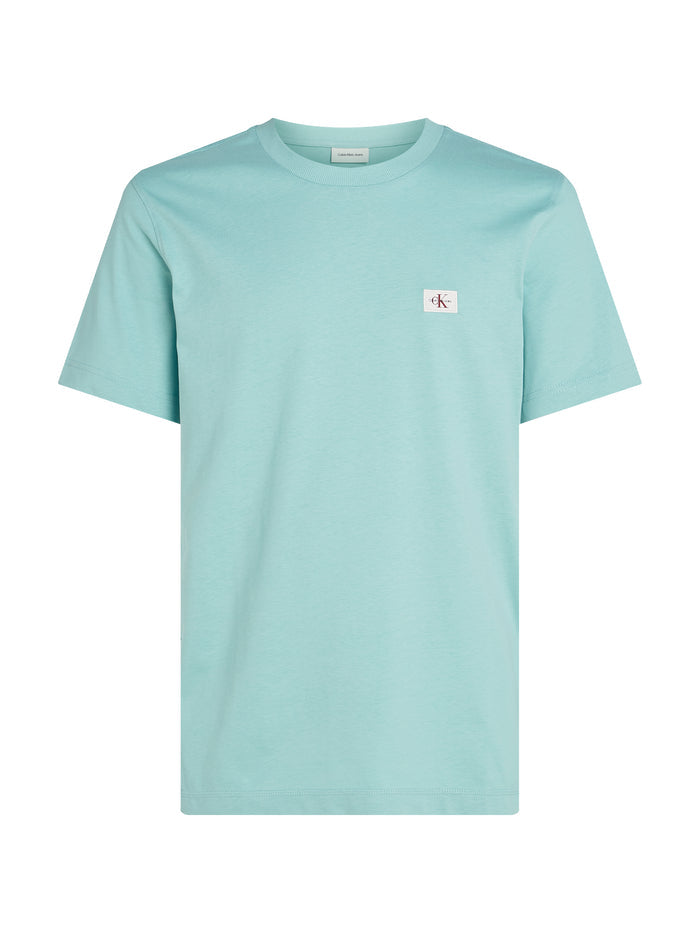 Cotton Badge Tee in Mint