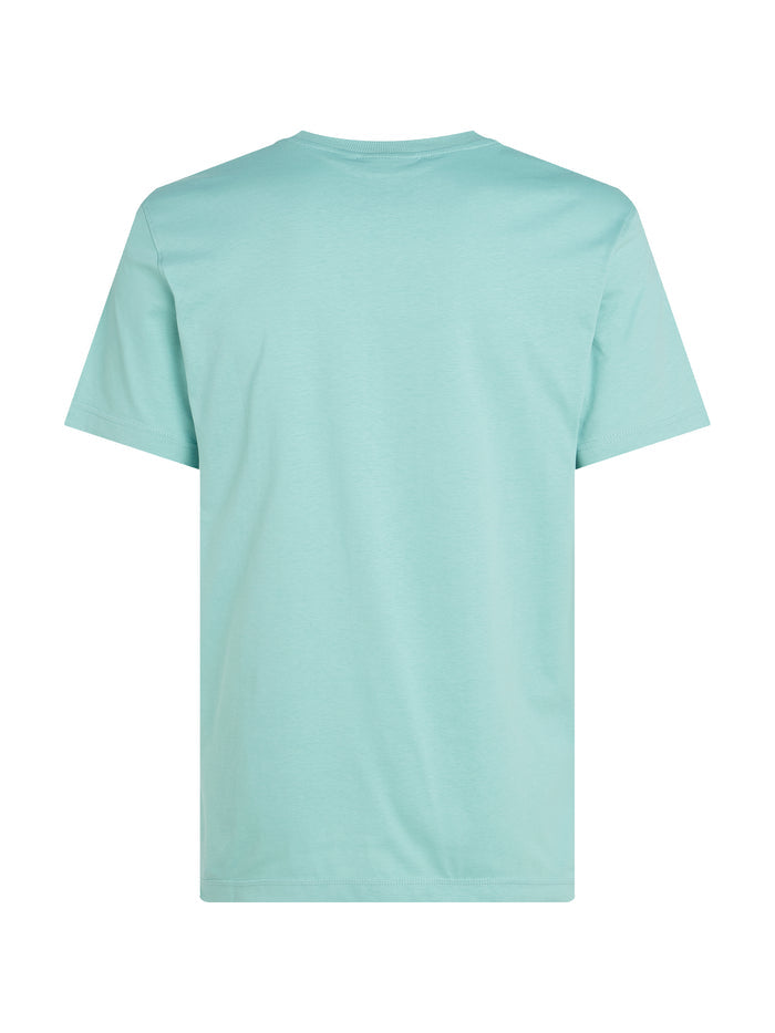 Cotton Badge Tee in Mint