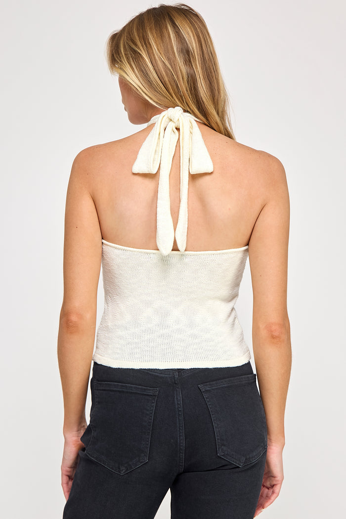 Cove Knit Top - Halter Neck