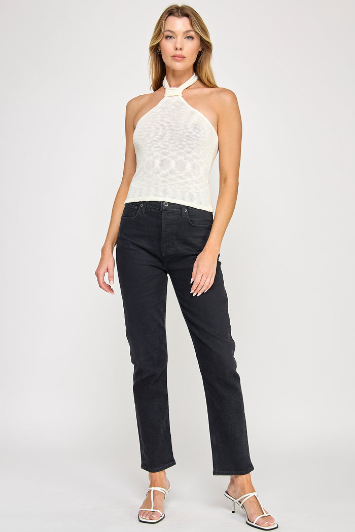 Cove Knit Top - Halter Neck