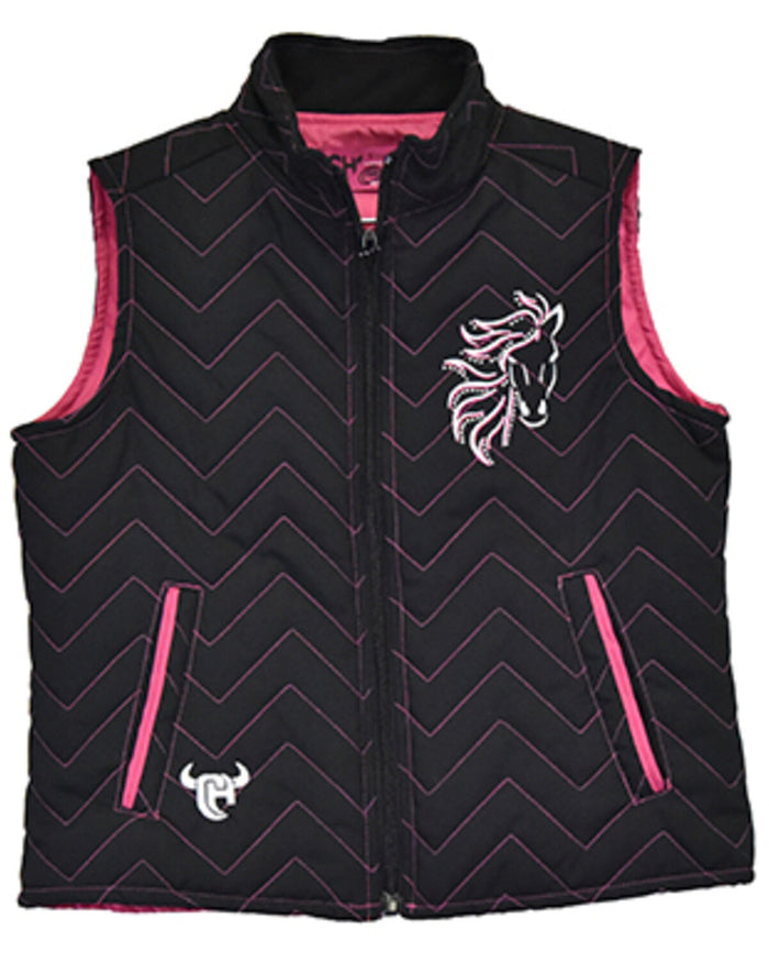 Cowgirl Hardware Blaze Horse Quilted Nylon Vest