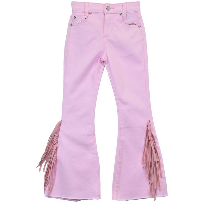 Cowgirl Hardware Side Fringe Flare Toddler Jean