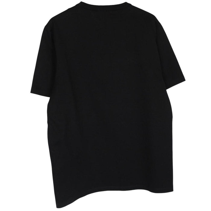 CP Company black pocket t-shirt with embroidered logo and mercerized cotton material.