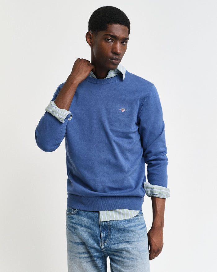 Crew Neck Sweater in Blue