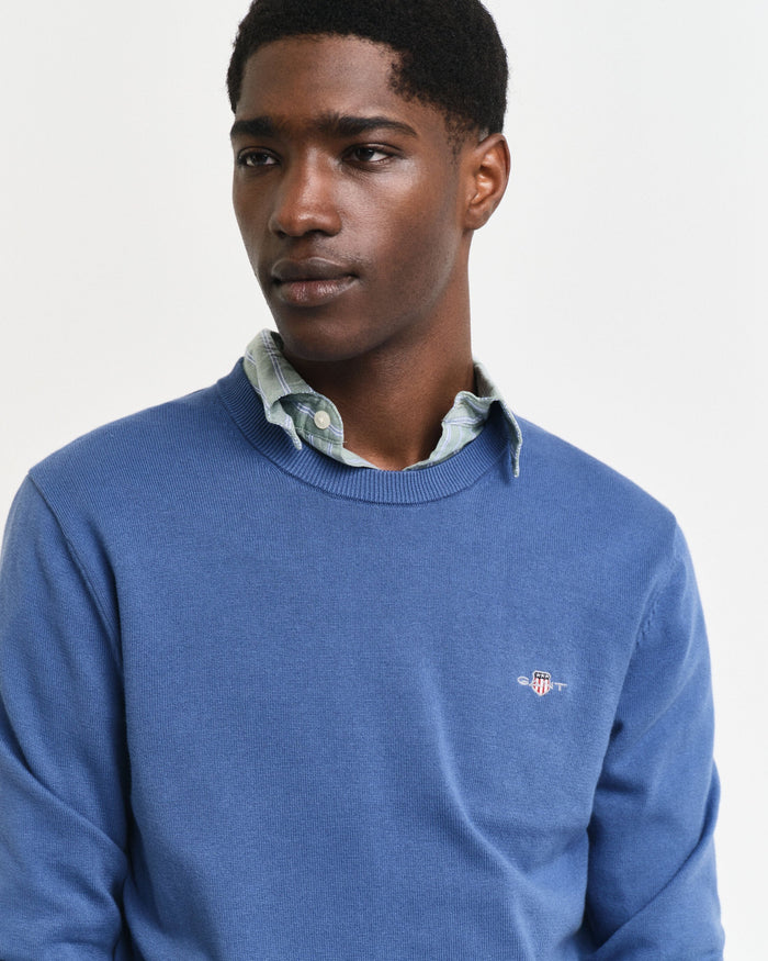 Crew Neck Sweater in Blue