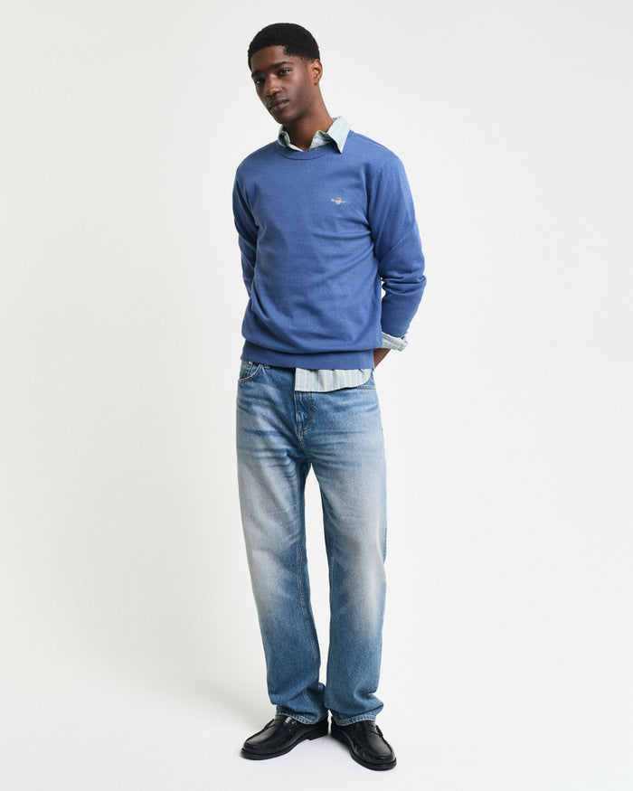 Crew Neck Sweater in Blue