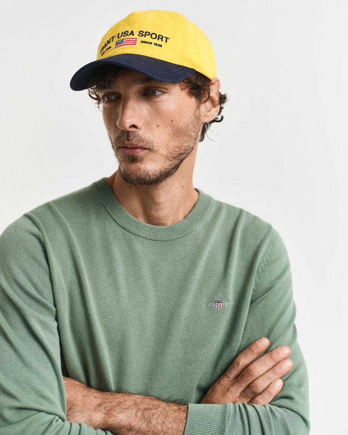 Crew Neck Sweater in Green