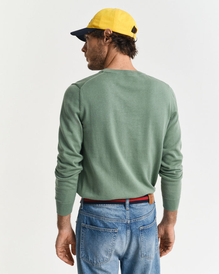 Crew Neck Sweater in Green