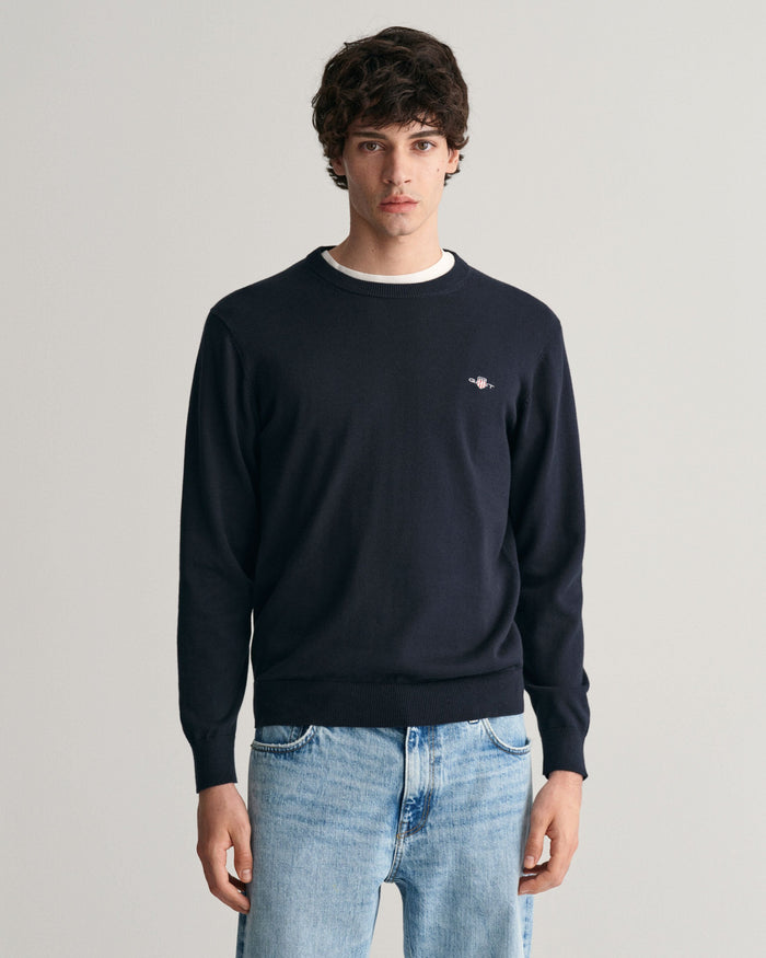 Crew Neck Sweater in Navy