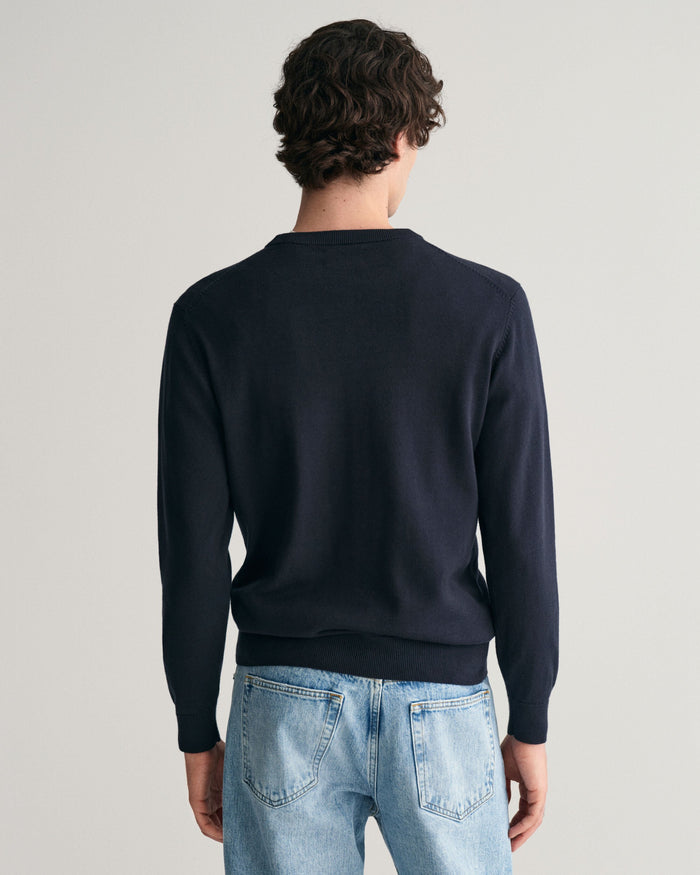 Crew Neck Sweater in Navy