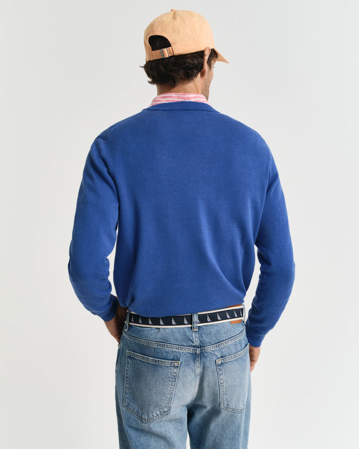 Crew Neck Sweater in Rich Blue