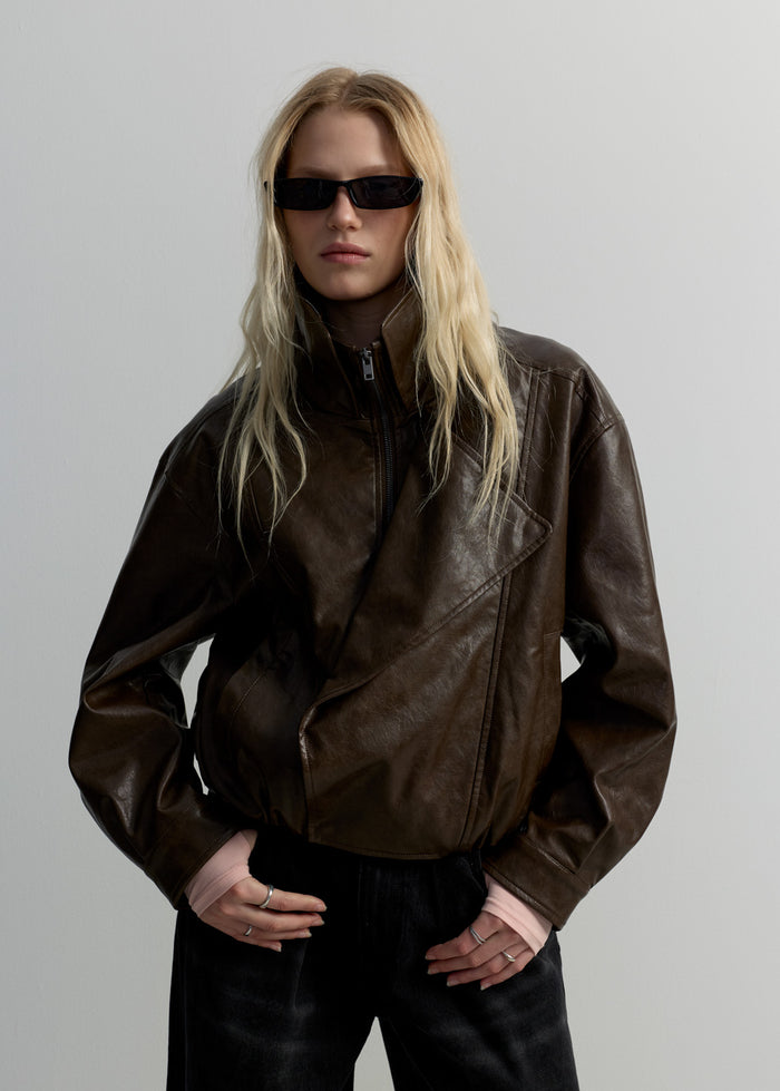 CROPPED BIKER JACKET