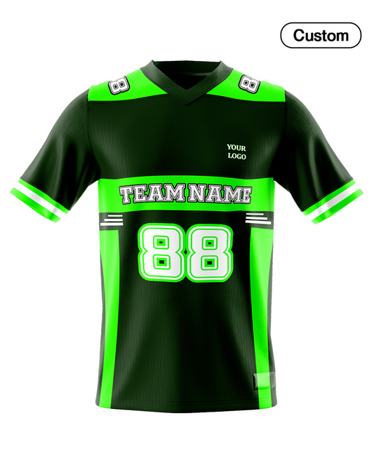 Custom American Football Jersey - Neon Design - Personalized Jersey