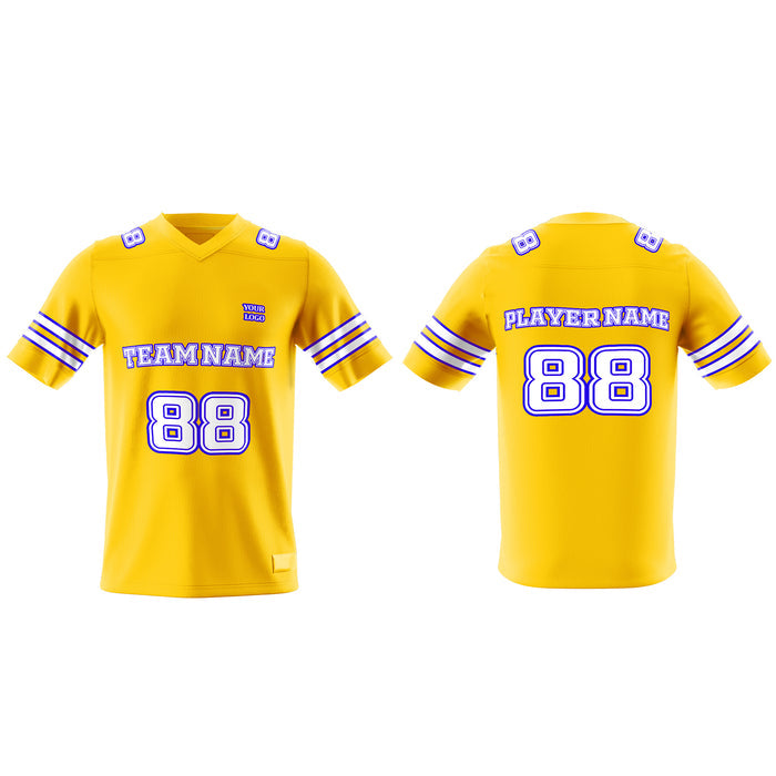 Custom American Football Jersey - Solid Design - Personalized Top