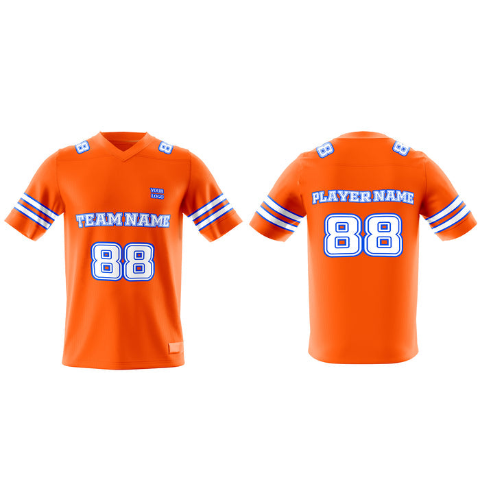 Custom American Football Jersey - Solid Design - Personalized Top