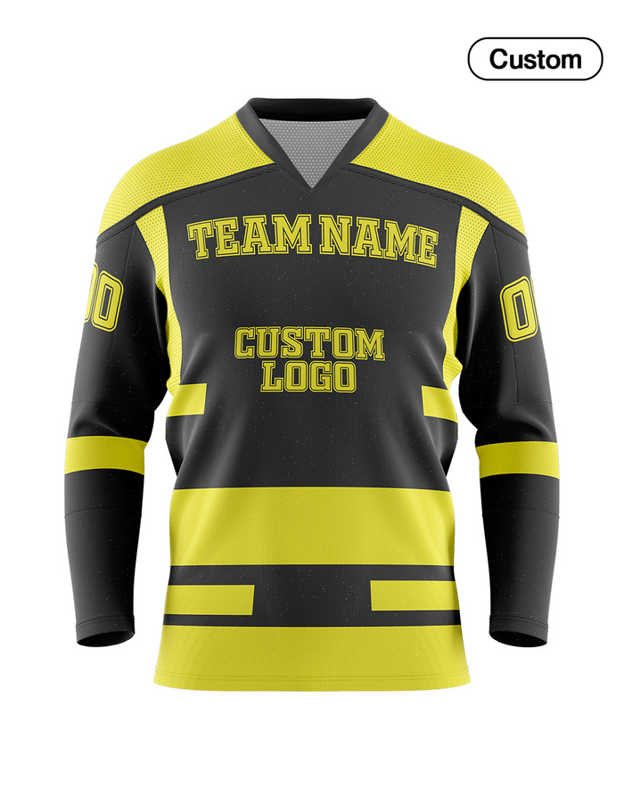 Custom Ice Hockey Jersey - Abstract Design - Personalized Uniform