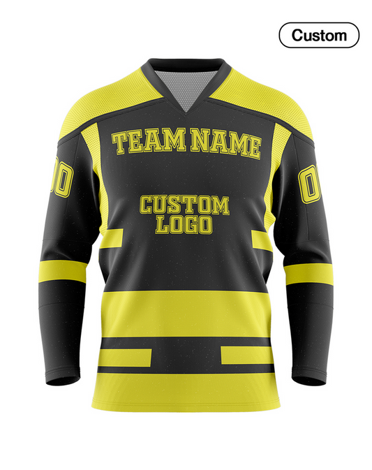 Custom Ice Hockey Jersey - Abstract Design - Personalized Uniform