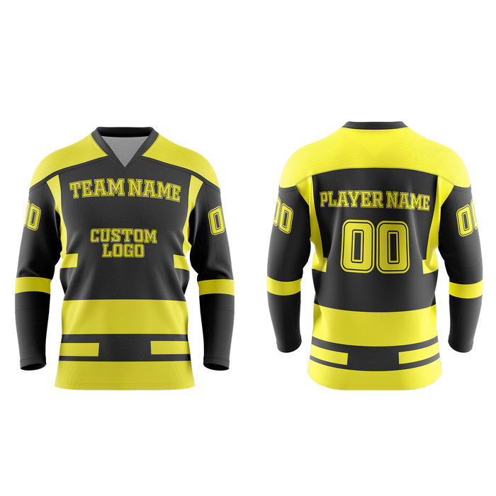 Custom Ice Hockey Jersey - Abstract Design - Personalized Uniform