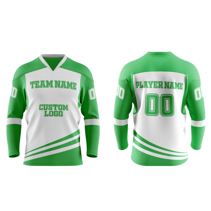 Custom Ice Hockey Jersey - White Panel Design - Personalized Teamwear