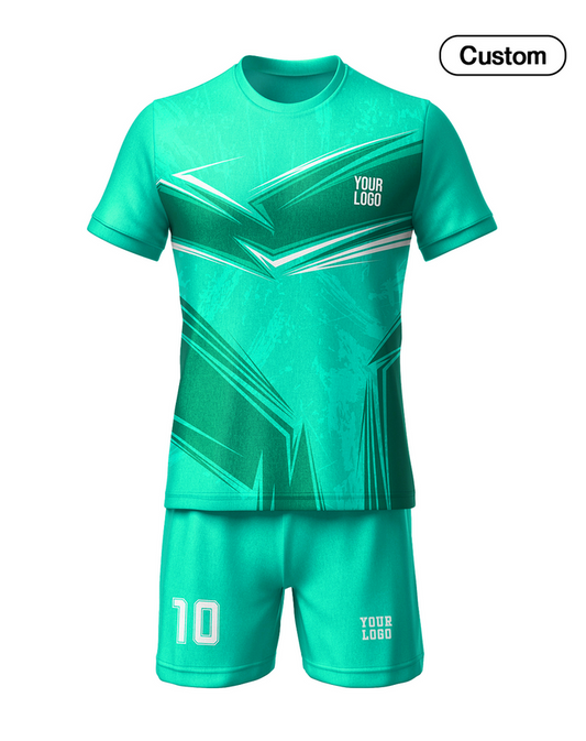 Custom Soccer Uniform - Abstract Design - Personalized Uniform