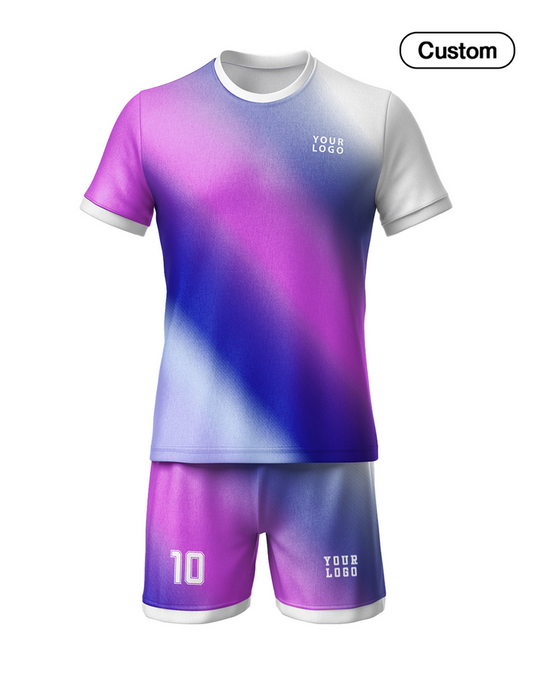 Custom Soccer Uniform - Gradient Design - Personalized Sportswear