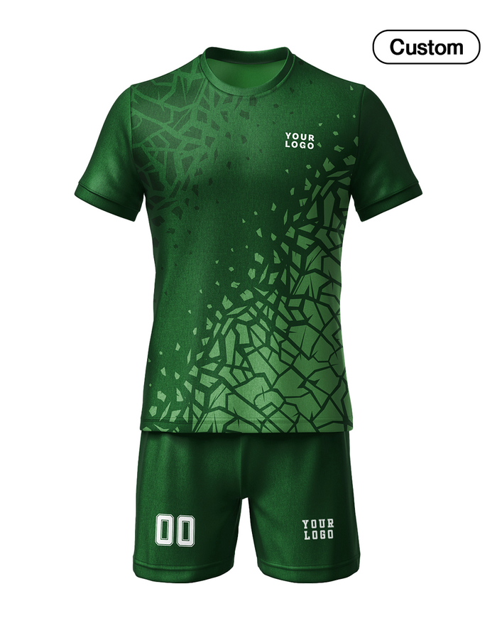 Custom Soccer Uniform - Turtle Pattern - Personalized Teamwear