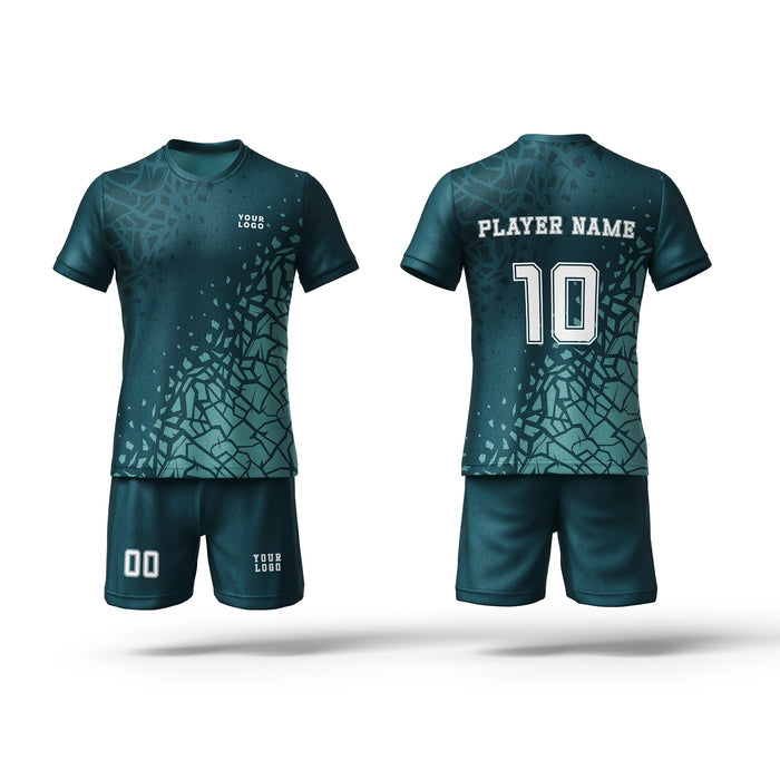 Custom Soccer Uniform - Turtle Pattern - Personalized Teamwear