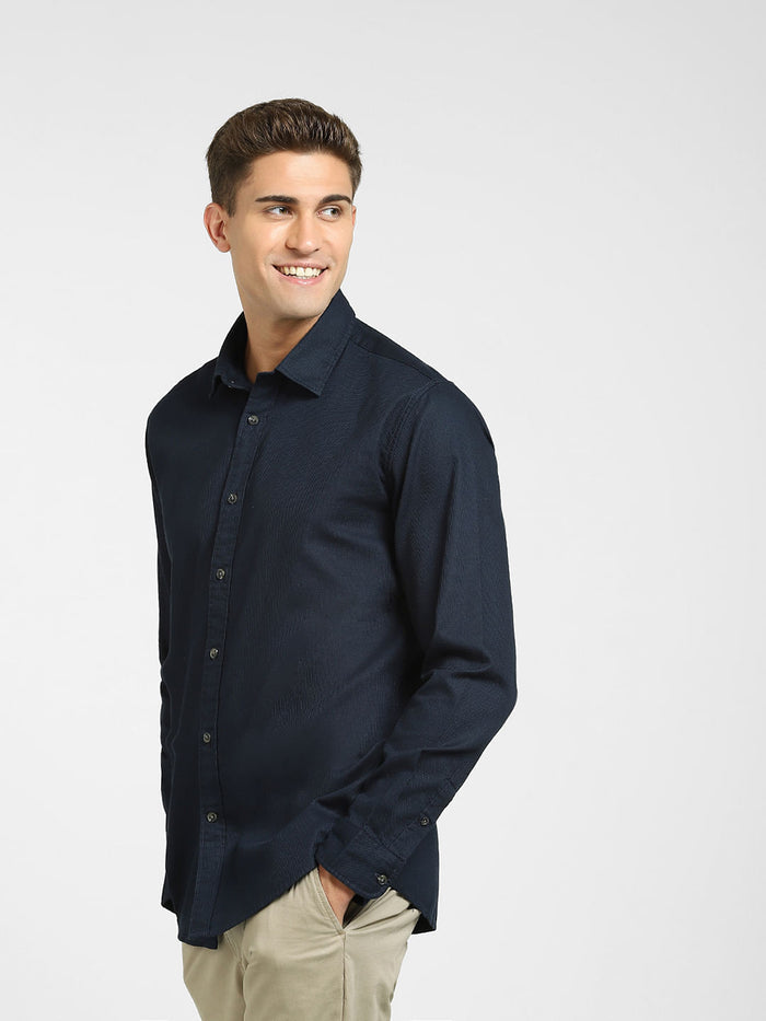 Dark Blue Full Sleeves Shirt