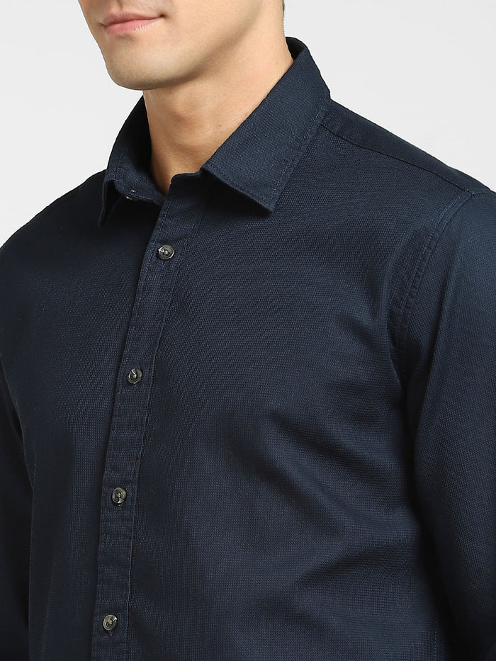 Dark Blue Full Sleeves Shirt